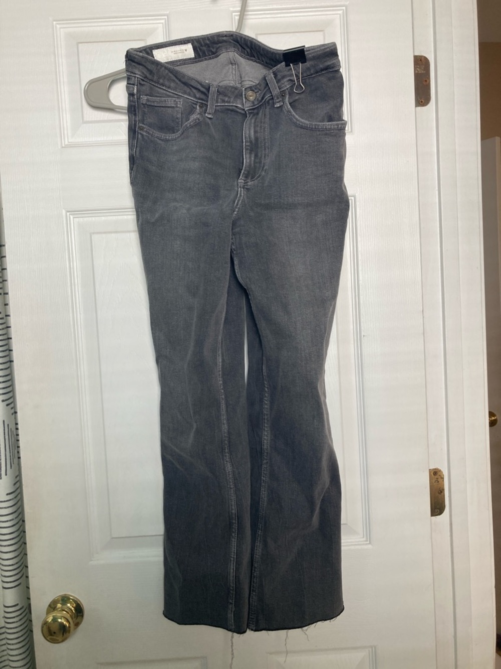 Zara Women's Gray Flare Jeans